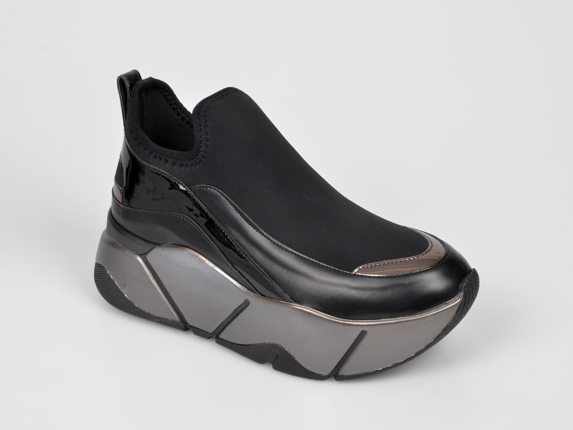 Pantofi sport GRYXX negri, MO86W9, din piele ecologica