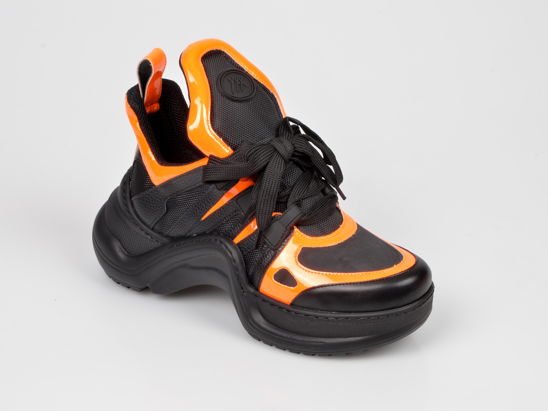 Pantofi sport GRYXX negri, MK1043, din piele ecologica