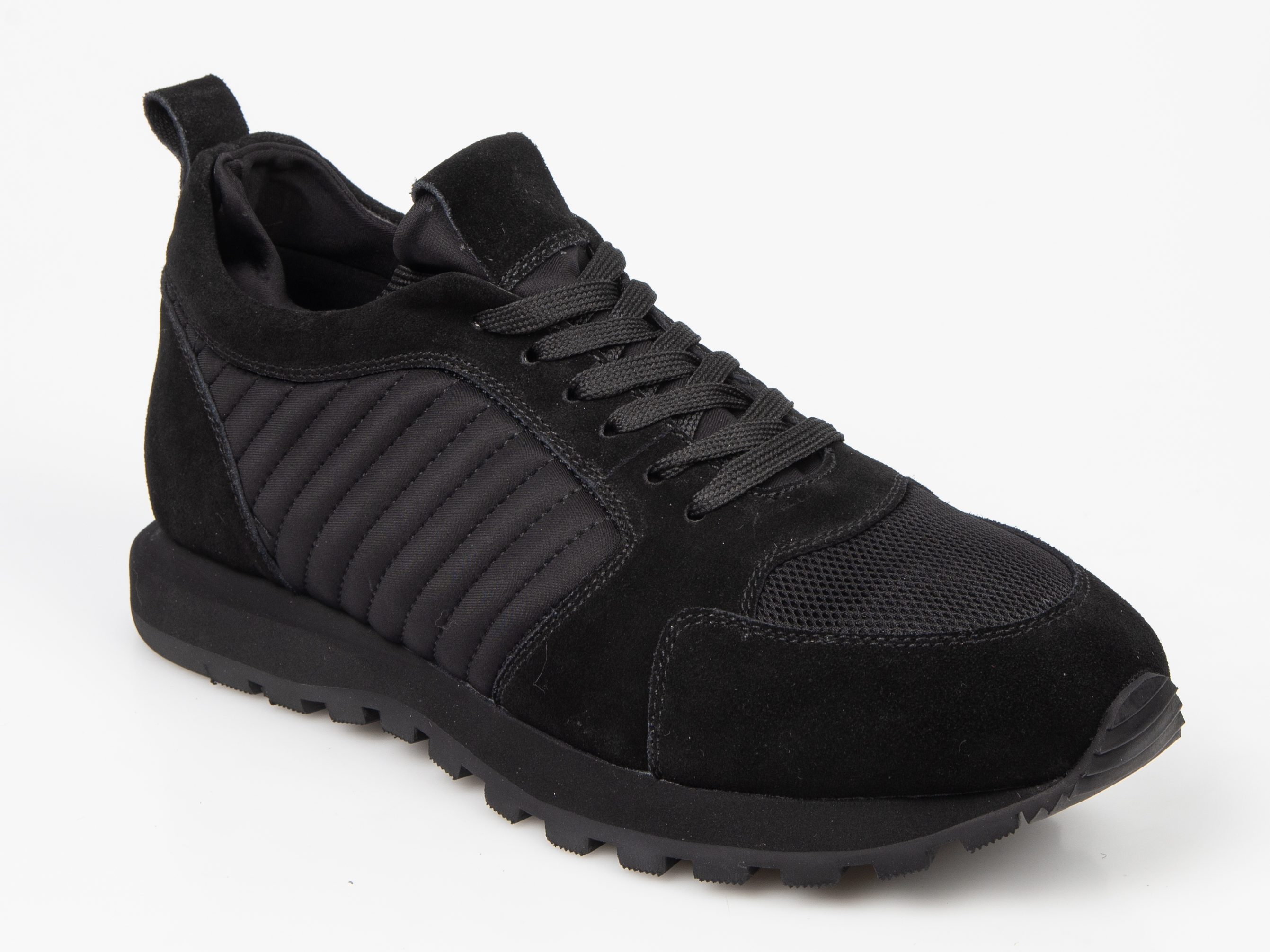 Pantofi sport OTTER negri, 3008, din piele naturala