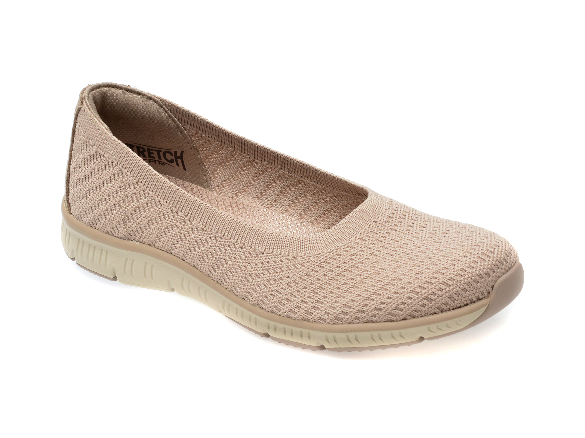 Balerini casual SKECHERS gri, 100360, din material textil