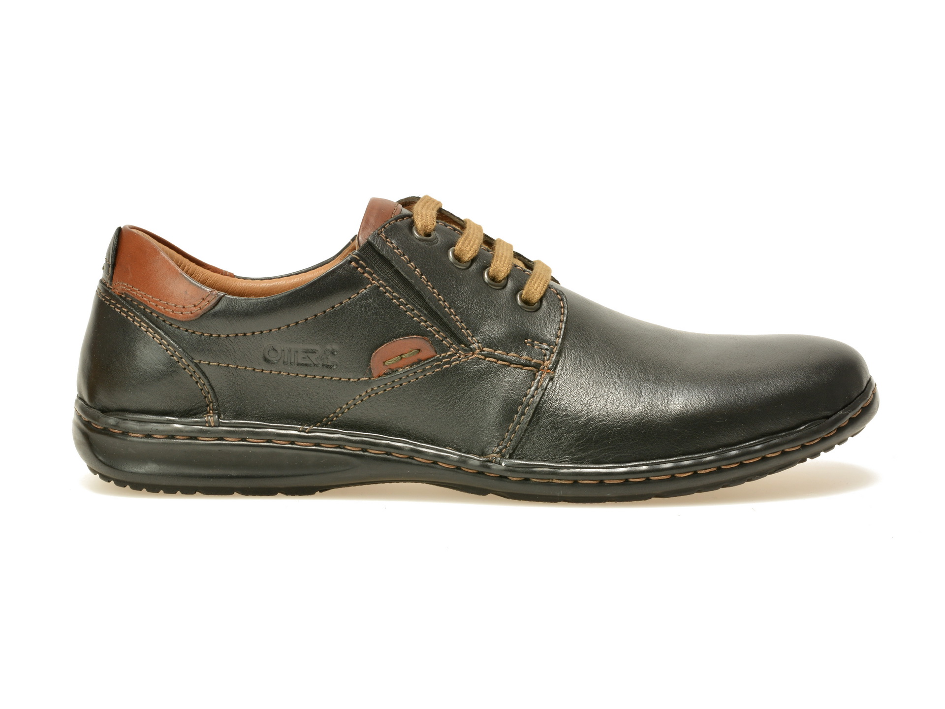 Pantofi OTTER negri, 944203, din piele naturala