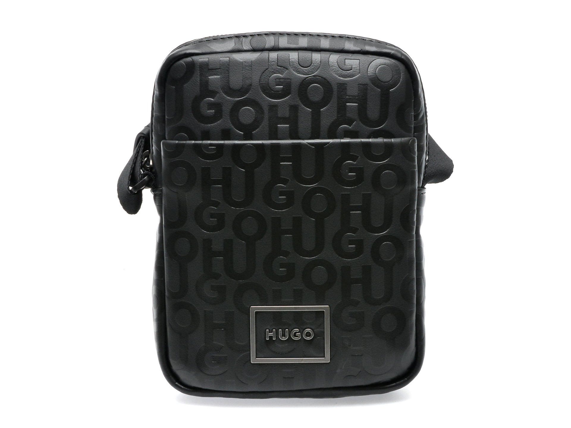 Borseta HUGO BOSS neagra, 8505, din piele ecologica imagine reduceri black friday 2021 Hugo Boss