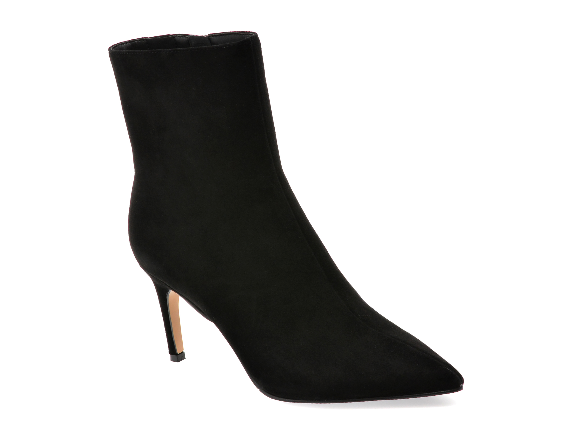 Botine elegante EPICA negre, 3917, din piele intoarsa