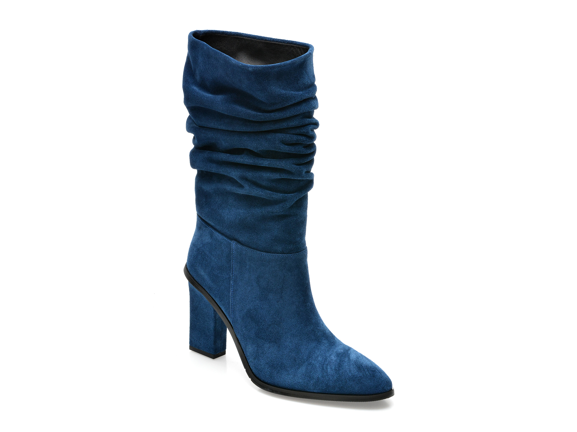 Cizme FLAVIA PASSINI albastre, 2240, din piele intoarsa /femei/cizme imagine noua