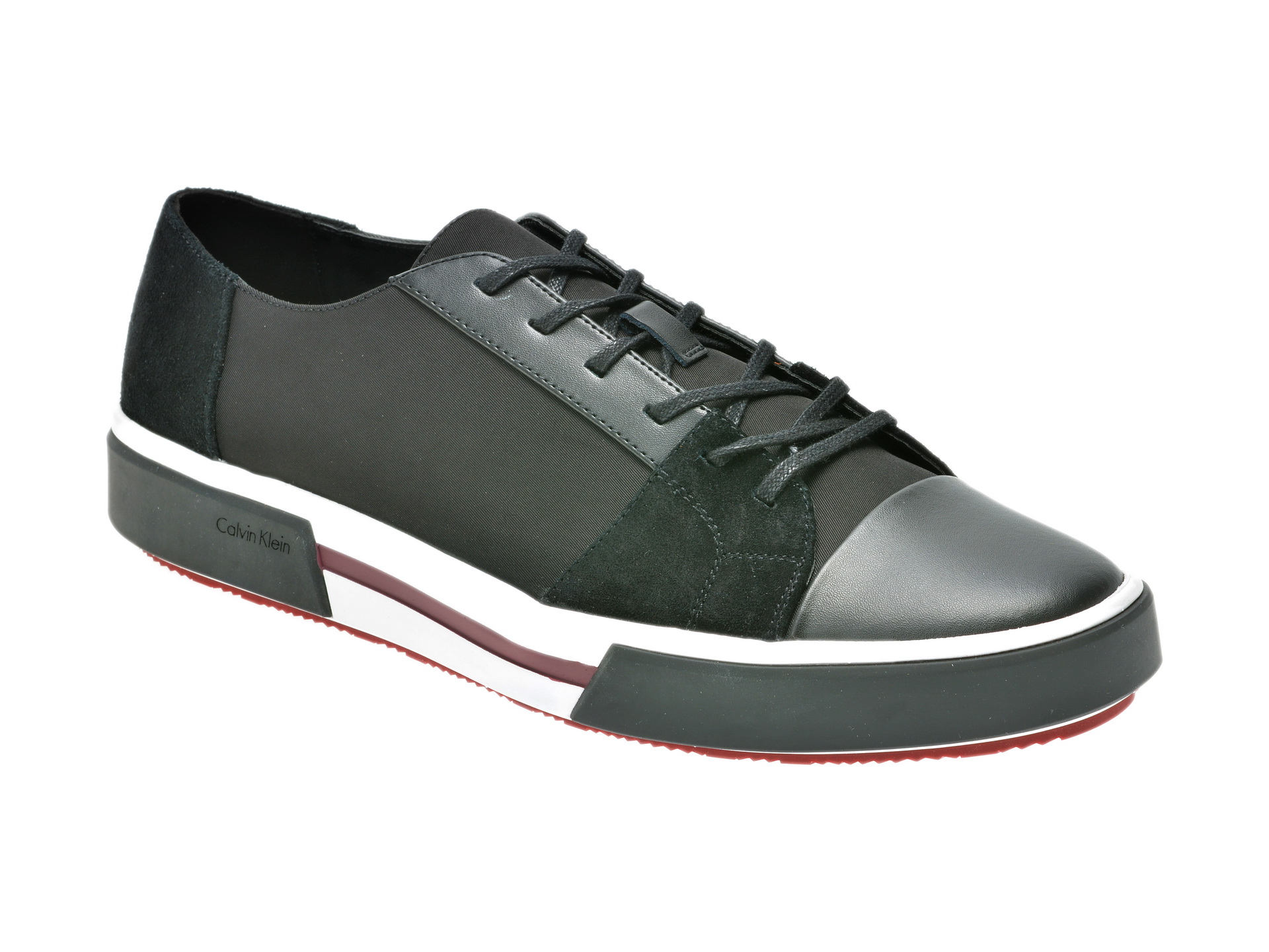 Pantofi CALVIN KLEIN negri, F1192, din piele naturala