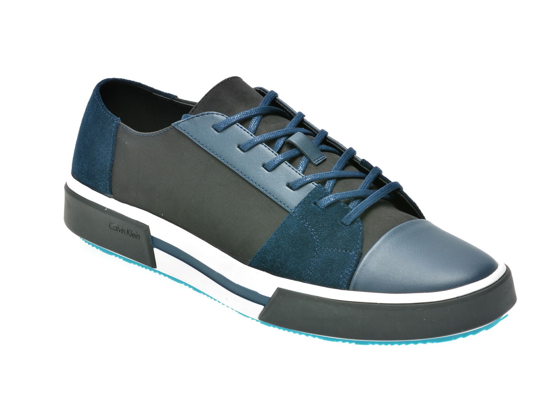 Pantofi CALVIN KLEIN bleumarin, F1192, din piele naturala