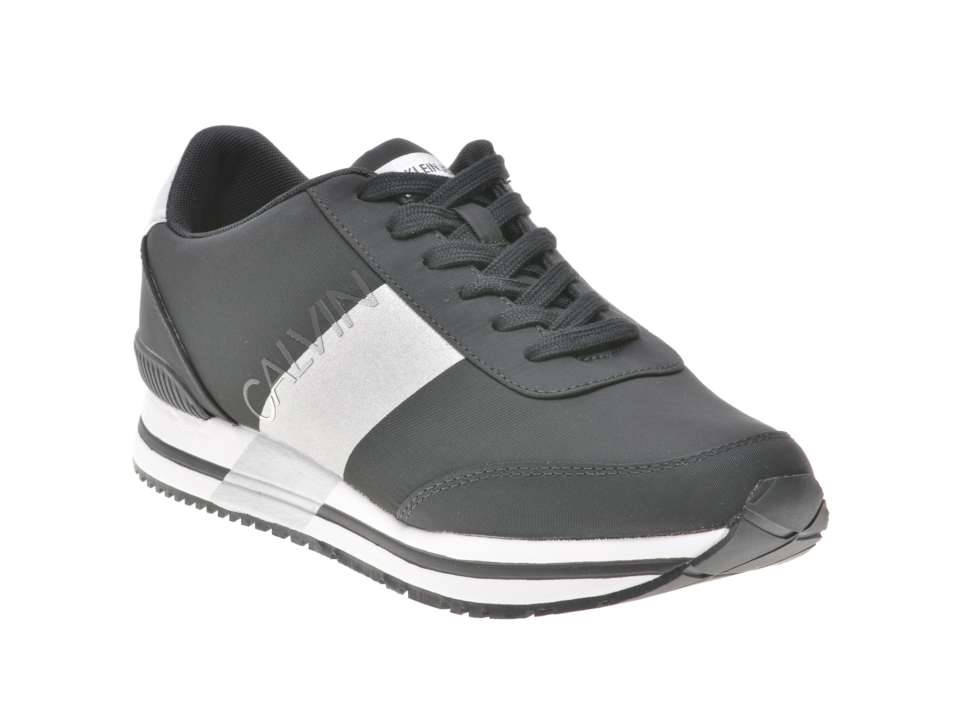 Pantofi sport CALVIN KLEIN negri, Se8592, din piele ecologica