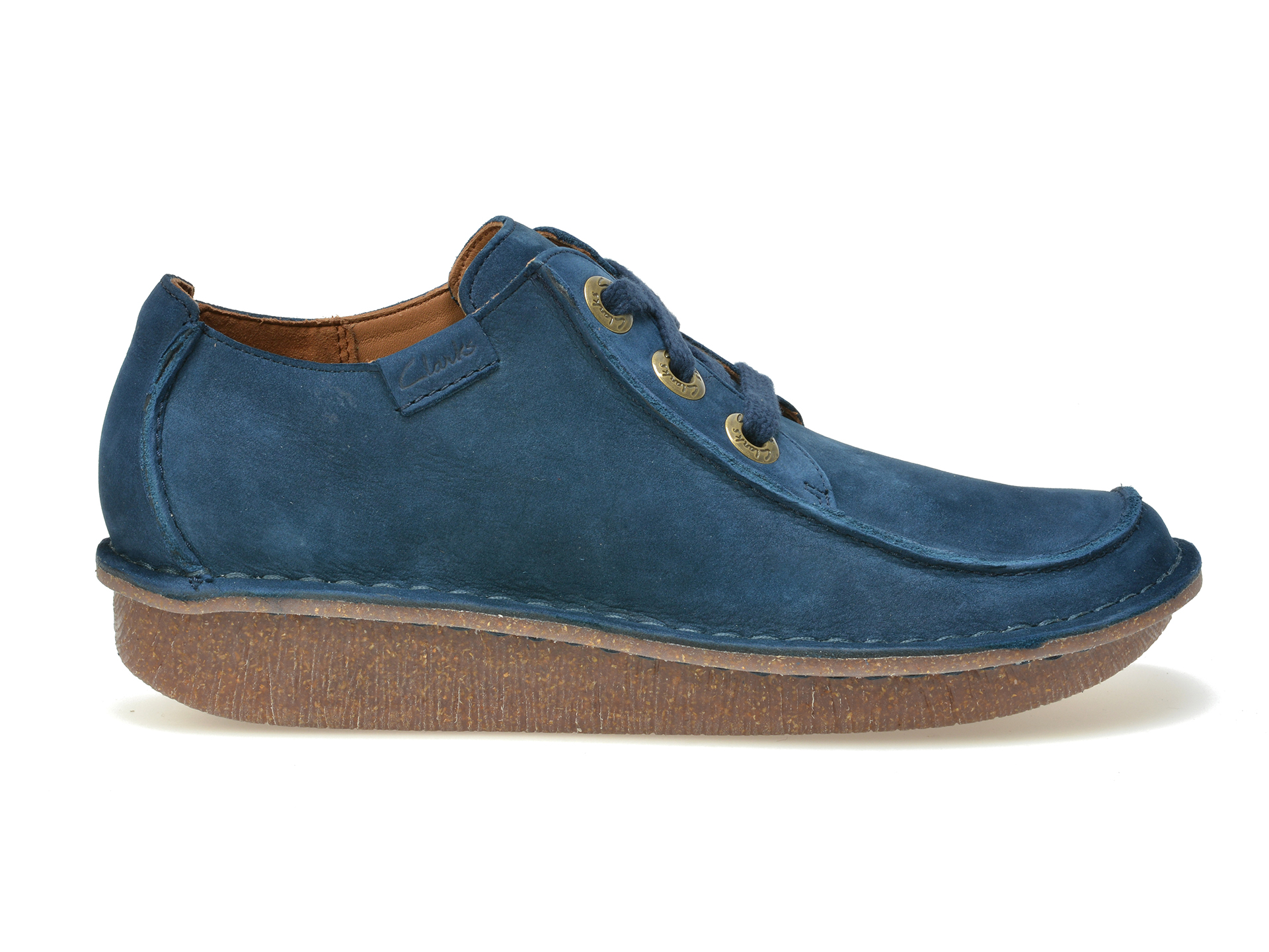 Pantofi CLARKS bleumarin, 6123751, din nabuc