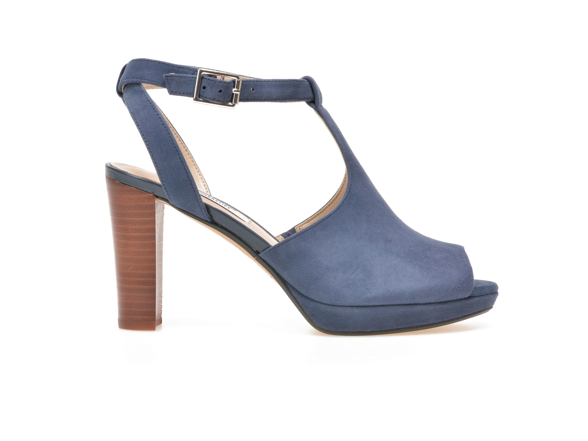 Sandale CLARKS bleumarin, 6123441, din piele intoarsa