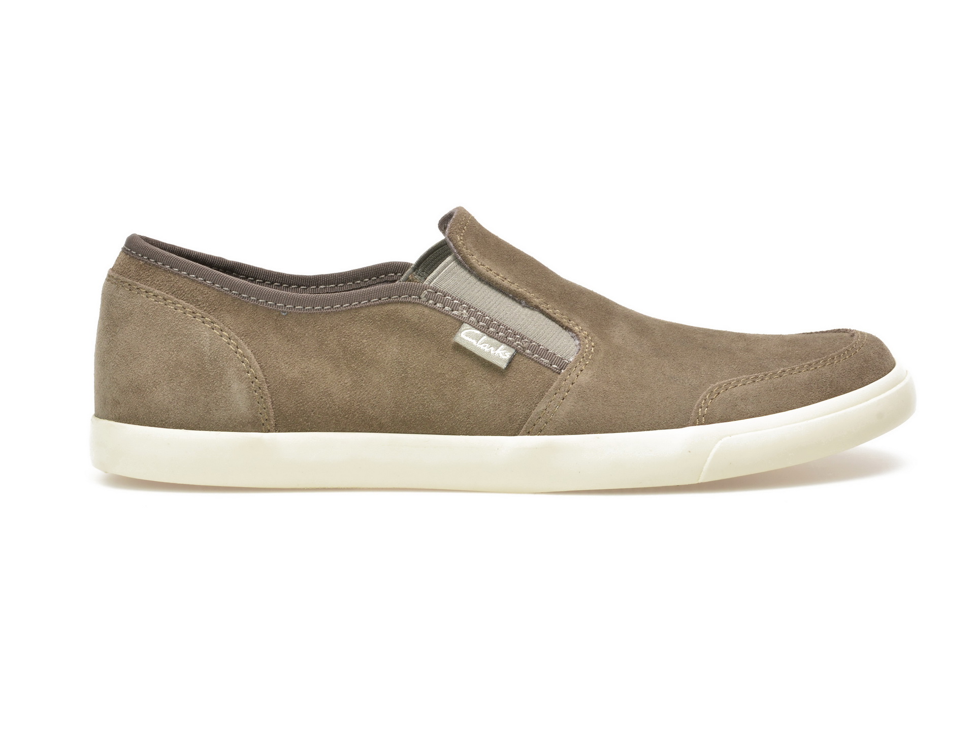 Espadrile CLARKS kaky, 358842, din piele intoarsa