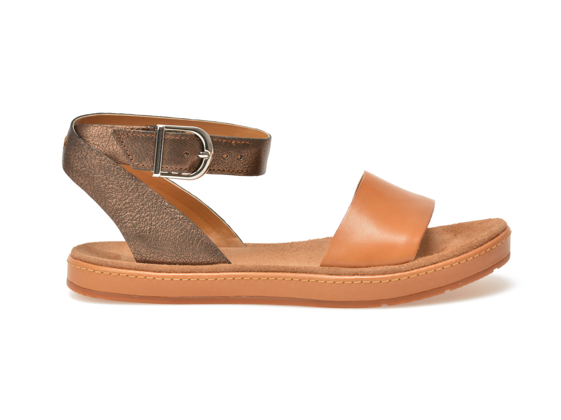 Sandale CLARKS maro, 6124046, din piele naturala