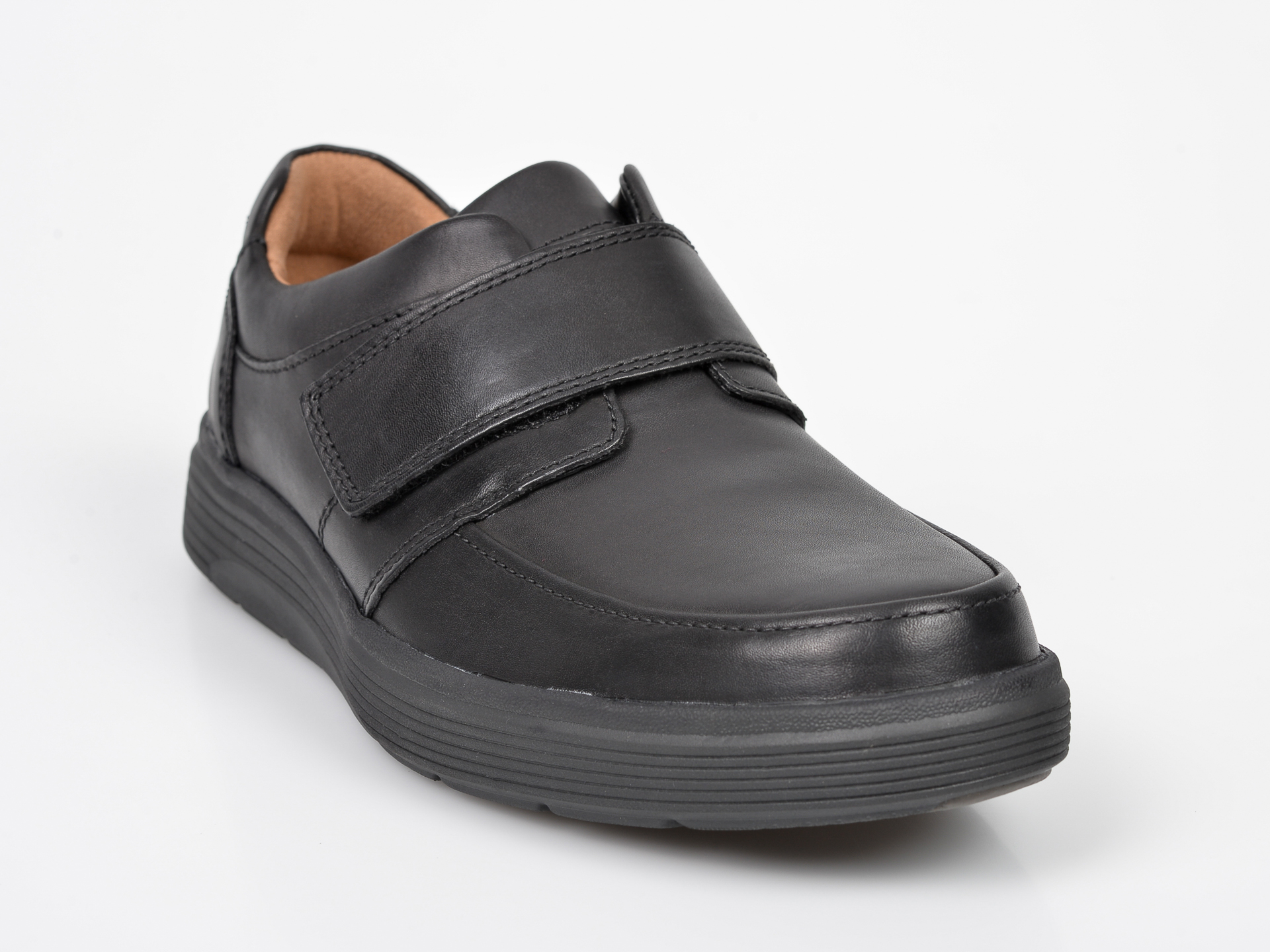 Pantofi CLARKS negri, Un Abode Strap, din piele naturala