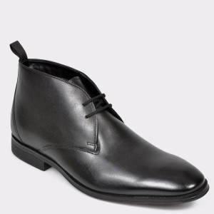 Ghete CLARKS negre, Gilmris, din piele naturala