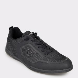 Pantofi sport BUGATTI negri, 72602, din material textil