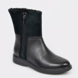 Ghete CLARKS negre, Un Elda Mid, din piele intoarsa