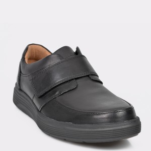 Pantofi CLARKS negri, Unabost, din piele naturala
