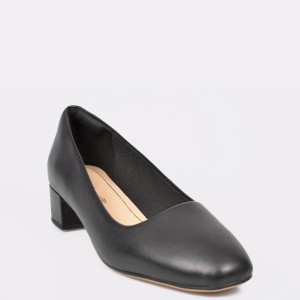 Pantofi CLARKS negri, Orabella Alice, din piele naturala