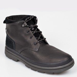 Bocanci CLARKS negri, RushwayMid GTX, din piele naturala