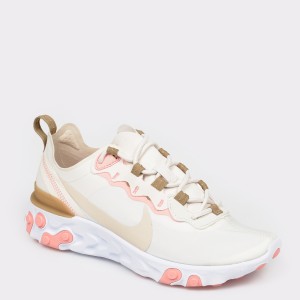 Pantofi sport NIKE bej, React Element 55, din material textil