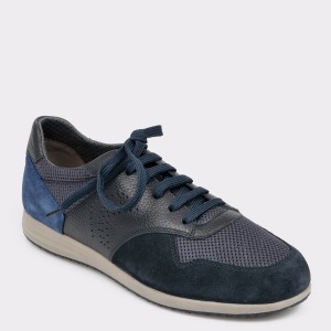 Pantofi sport GEOX bleumarin, U926Na, din piele ecologica