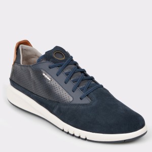 Pantofi GEOX bleumarin, U927Fa, din piele naturala