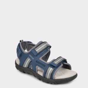 Sandale pentru copii GEOX bleumarin, J9224A, din material textil
