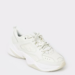 Pantofi sport NIKE albi, Ao3108, din piele ecologica