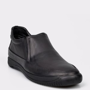 Pantofi OTTER negre, MB5326, din piele naturala