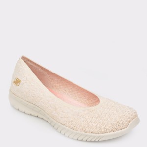 Espadrile SKECHERS crem, 23635, din material textil