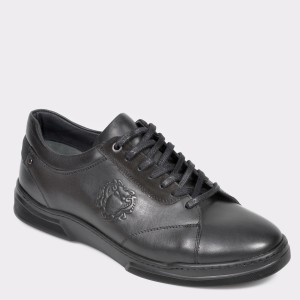 Pantofi OTTER negri, Harbino, din piele naturala