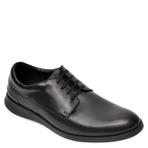 Pantofi CLARKS negri, Helston Walk, din piele naturala