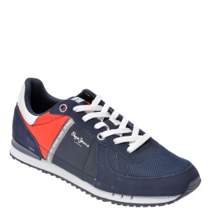 Pantofi sport PEPE JEANS bleumarin, MS30612, din material textil si piele intoarsa