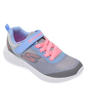 Pantofi sport SKECHERS gri, Go Run 600 Dazzle Strides, din material textil