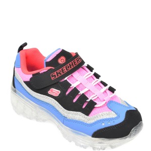 Pantofi sport SKECHERS multicolori, Ice Dlites Snow Spark, din piele naturala