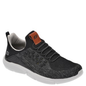 Pantofi sport SKECHERS negri, Ingram Streetway, din material textil