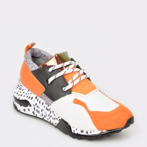 Pantofi sport STEVE MADDEN portocalii, Cliff, din material-textil