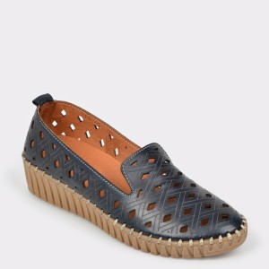 Espadrile FLAVIA PASSINI bleumarin, Fl3193, din piele naturala