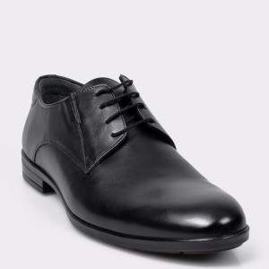 Pantofi OTTER negri, K03, din piele naturala