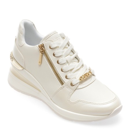 Pantofi casual ALDO albi, 13449892, din piele ecologica
