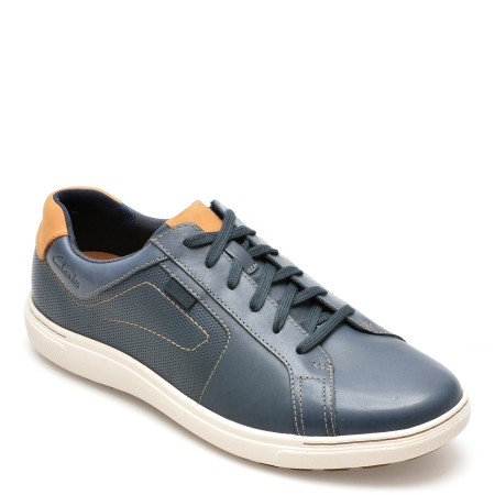 Pantofi casual CLARKS bleumarin, MAPSTONE LACE, din piele naturala