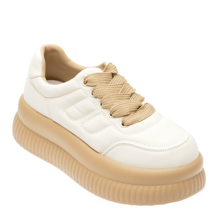 Pantofi casual FLAVIA PASSINI albi, 11921, din piele ecologica
