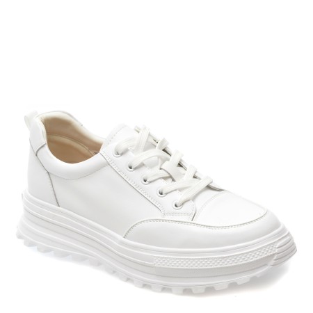 Pantofi casual FLAVIA PASSINI albi, 49, din piele naturala