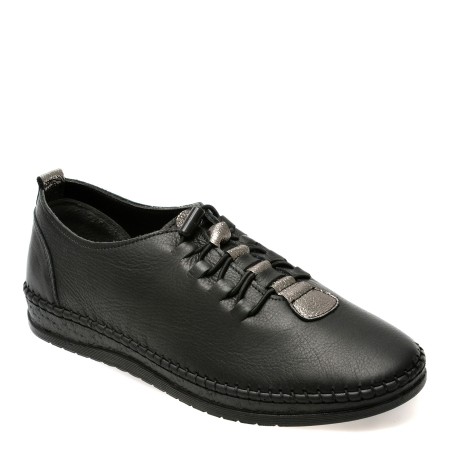 Pantofi casual FLAVIA PASSINI negri, CS703, din piele naturala