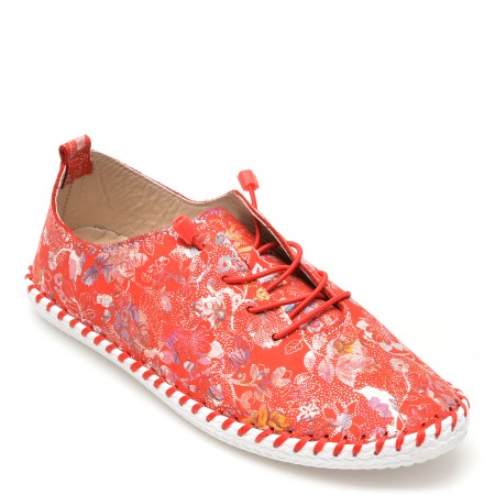Pantofi casual FLAVIA PASSINI rosii, 2201622, din piele naturala