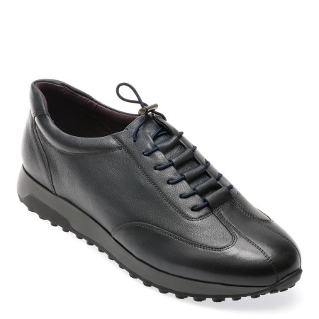 Pantofi casual OTTER bleumarin, 323292, din piele naturala