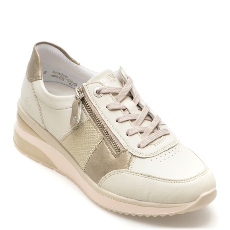 Pantofi casual REMONTE albi, D24141,din piele naturala