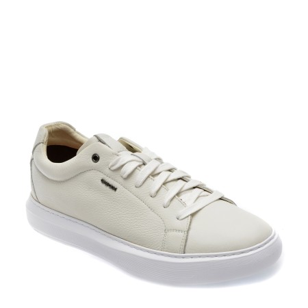 Pantofi GEOX albi, U845WB, din piele naturala