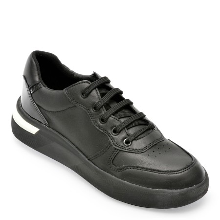 Pantofi GEOX negri, D35QFA, din piele naturala