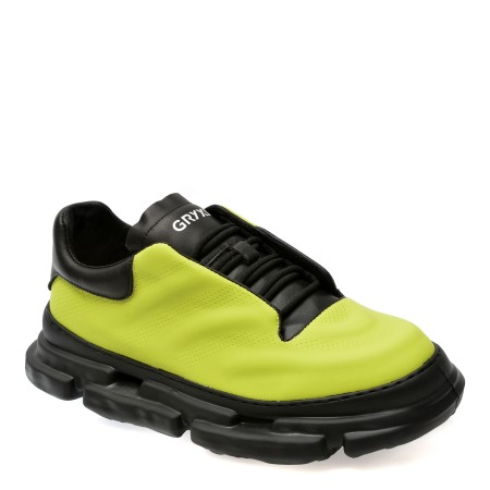 Pantofi GRYXX verzi, 8866, din piele naturala