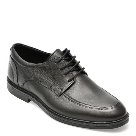 Pantofi OTTER negri, 51535, din piele naturala